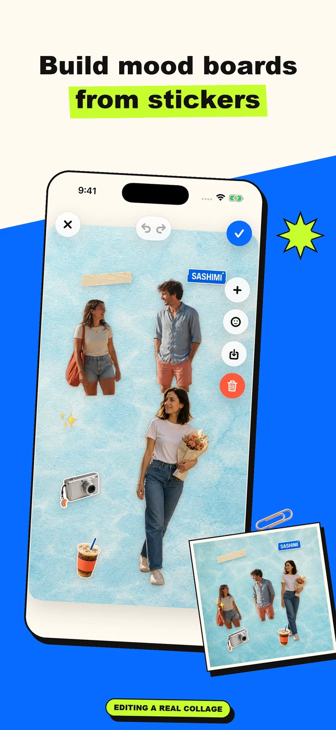 Build mood boards — actual app screen